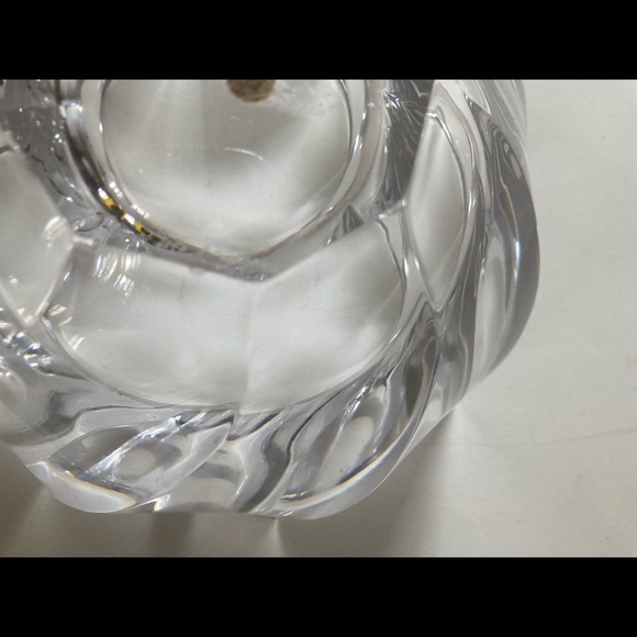 Orrefors Sweden Signed Flower Crystal swirl twist bowl. - Picture 6 of 8